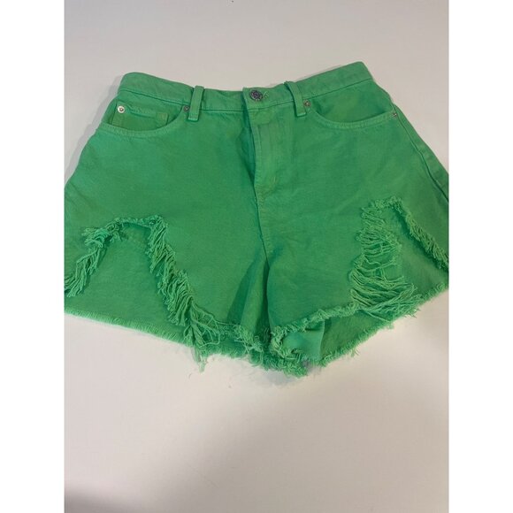BDG A-Line Shorts Sz 29 Bright Green Urban Outfitters - Picture 1 of 10